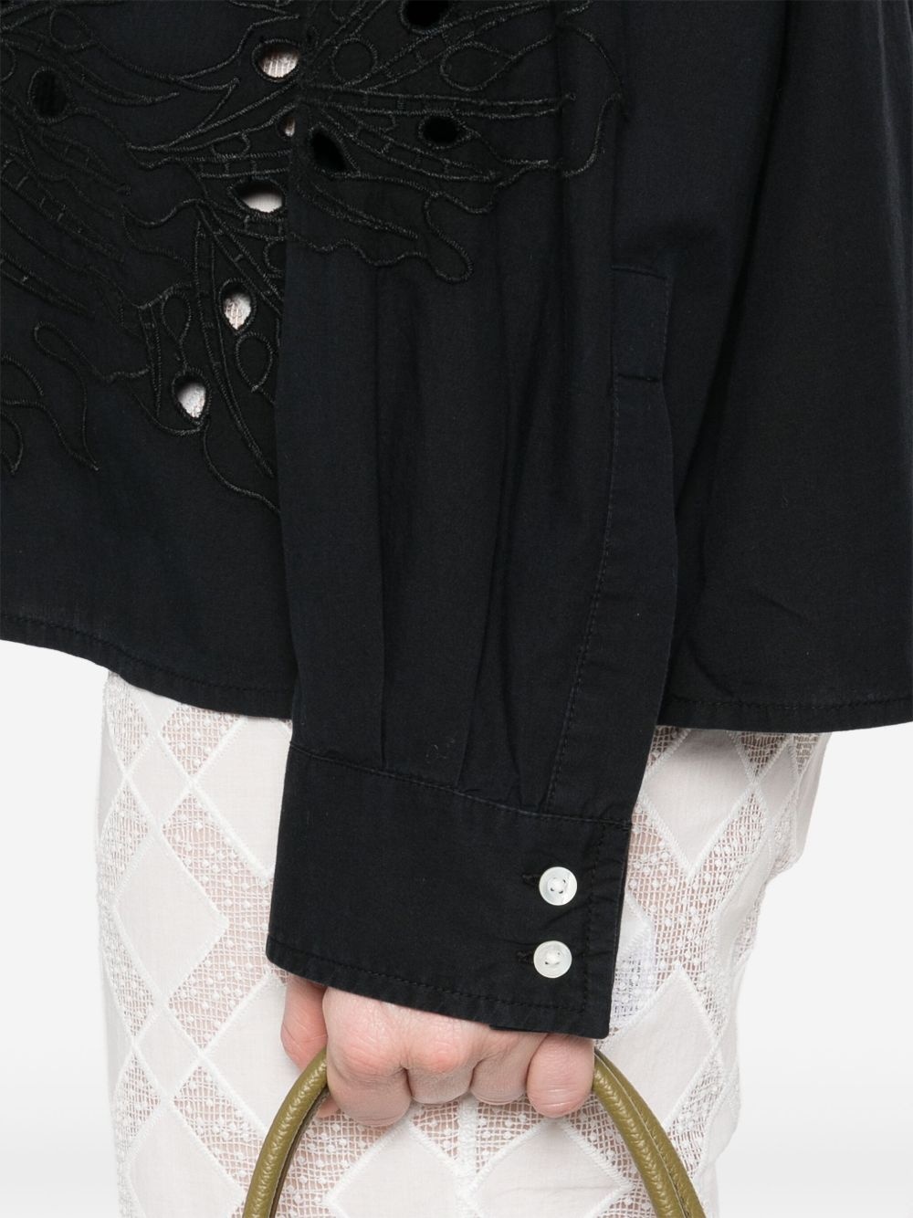 bead-embellished shirt - 5