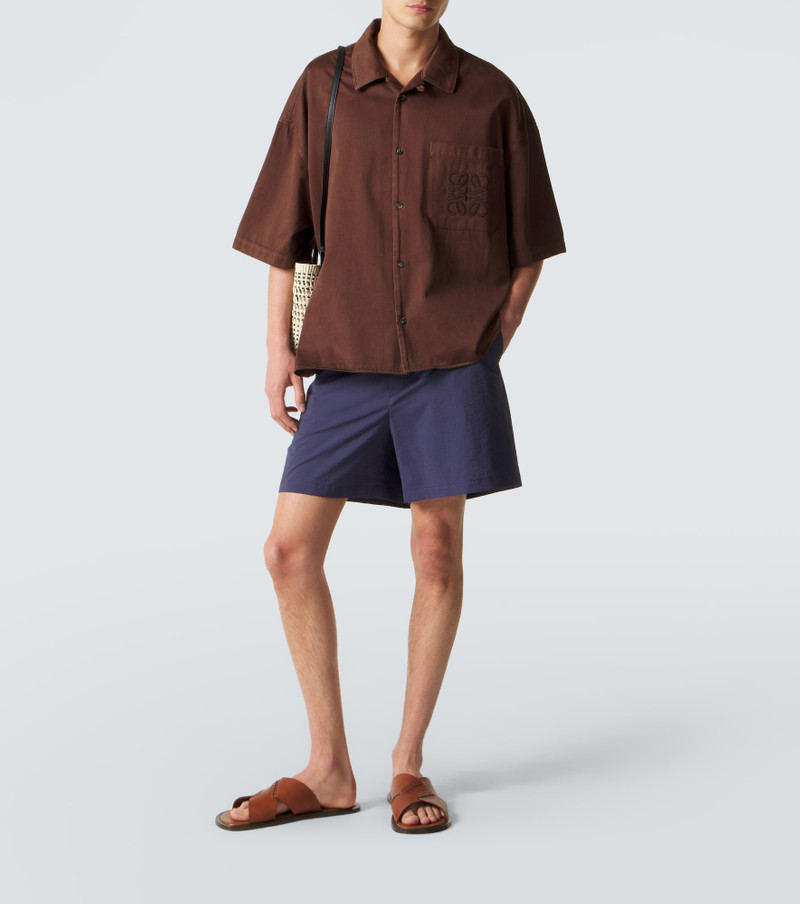 Loewe Paula's Ibiza cotton-blend poplin shorts outlook