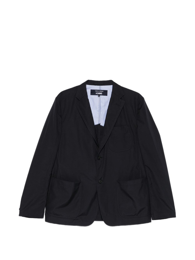 button pocket cotton blazer 1