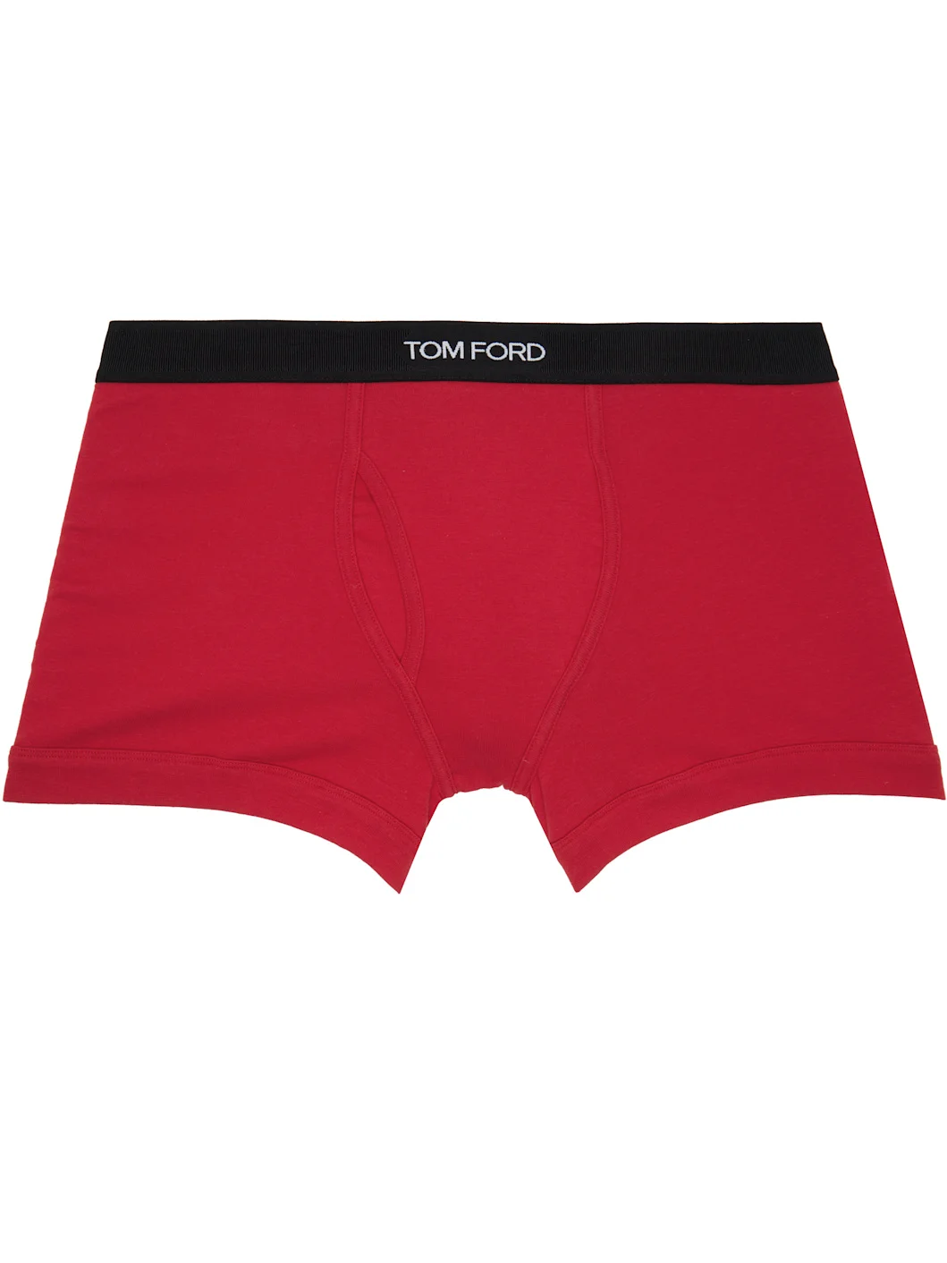 Red Cotton Boxer Briefs - 1