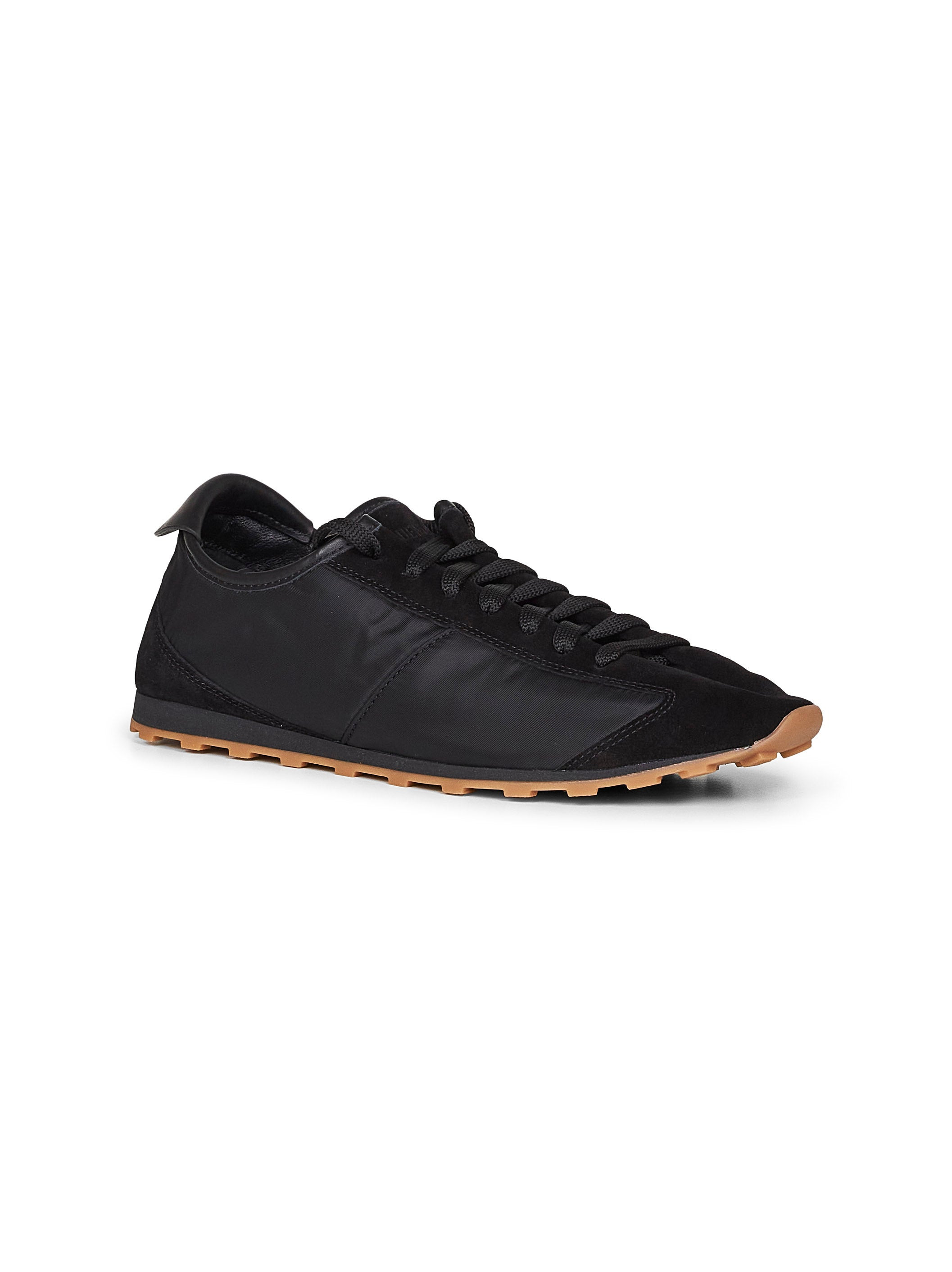 Black suede and nylon Tennis sneakers - 2