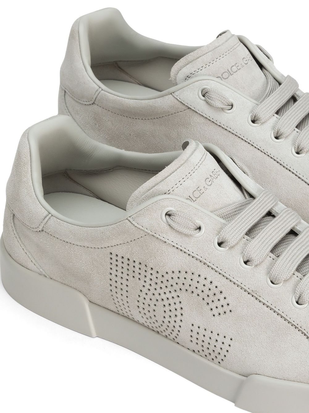 perforated-logo sneakers - 4