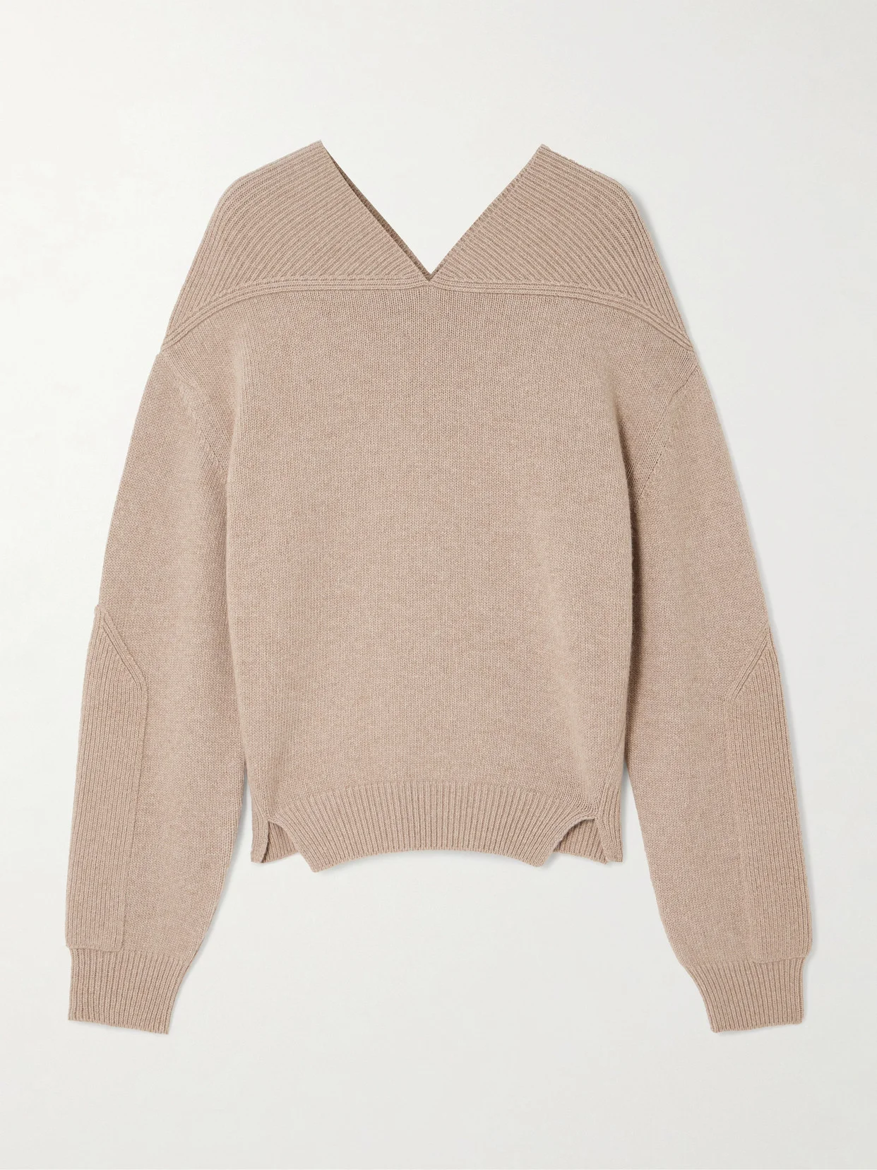 Ribbed Wool And Cashmere-blend Sweater - 1