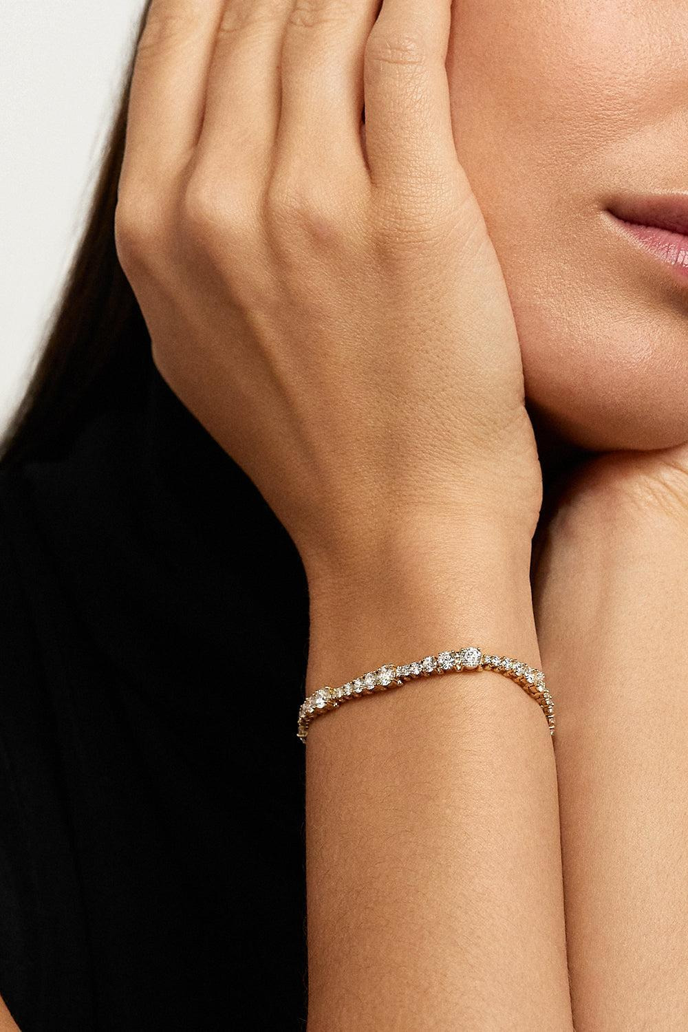 Ashley Diamond Bracelet - White Gold - 2