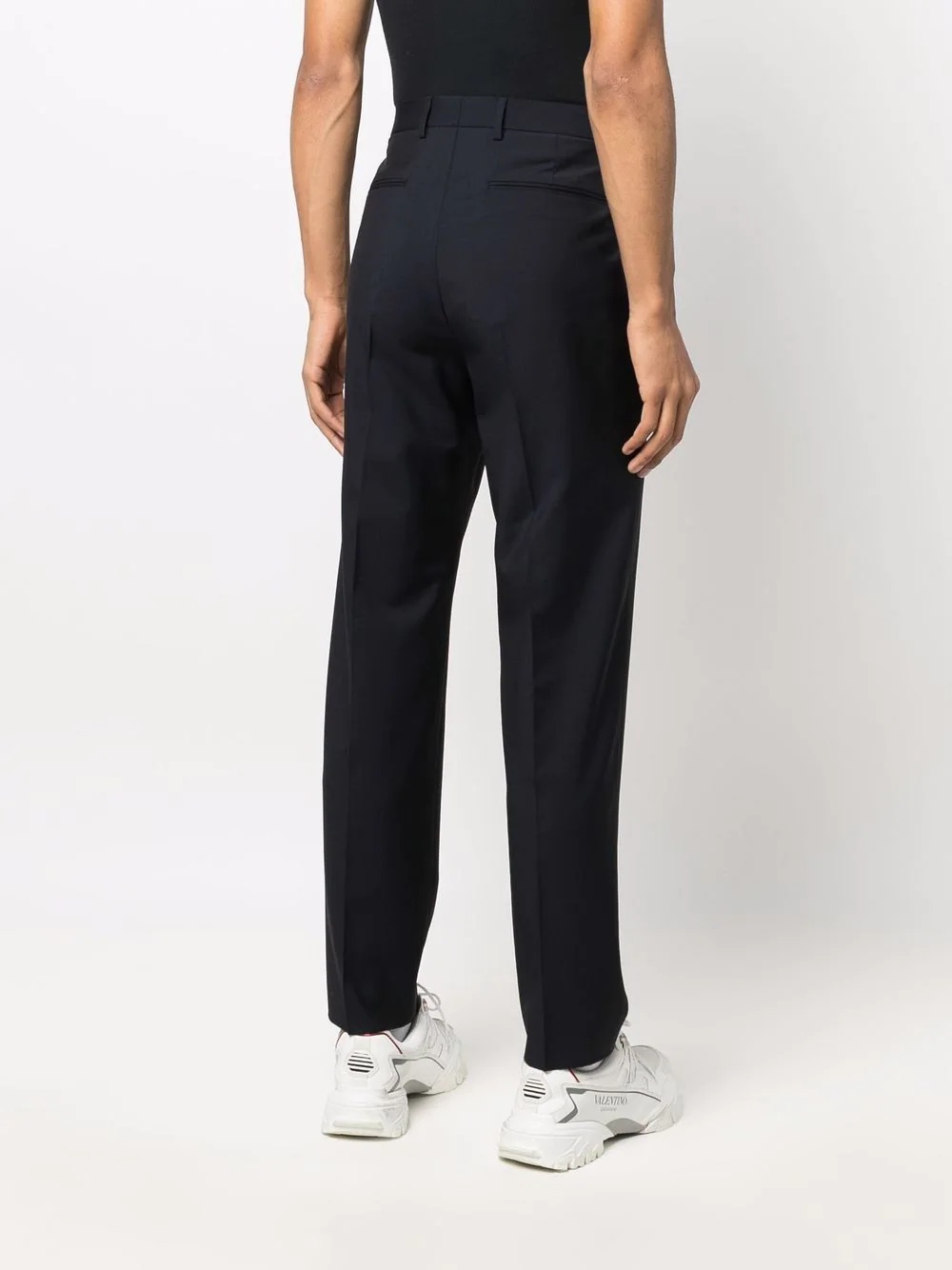 wool-blend tailored trousers - 4