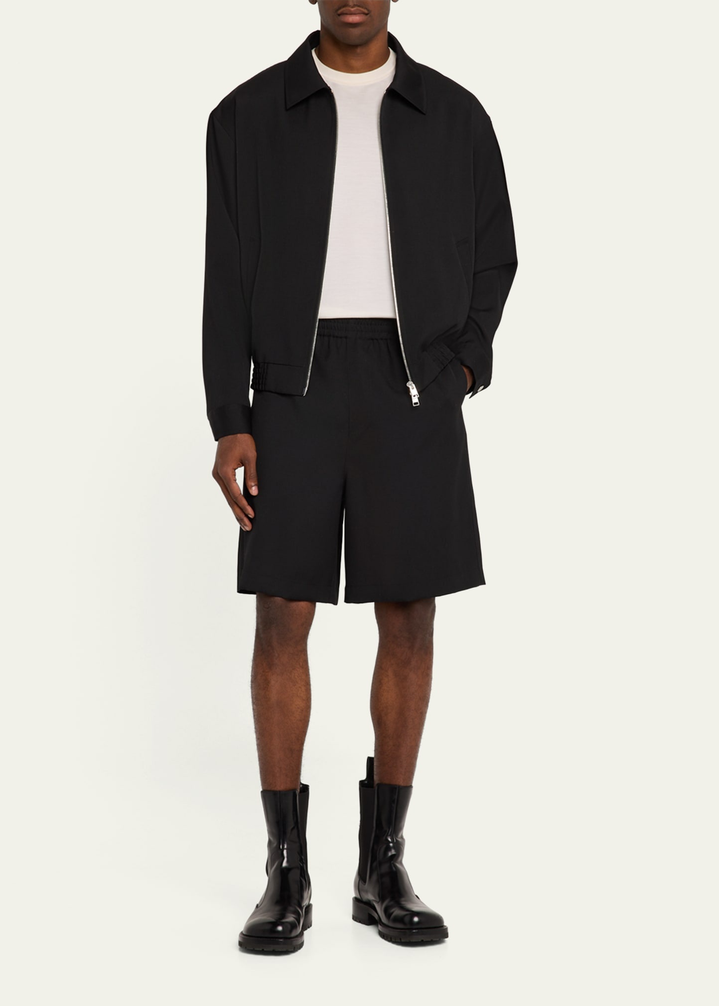Men's Wool Relaxed Fit Pull-On Shorts - 2