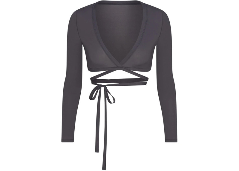Nike x SKIMS Women's Weightless Layers Wrap Top Lead 1