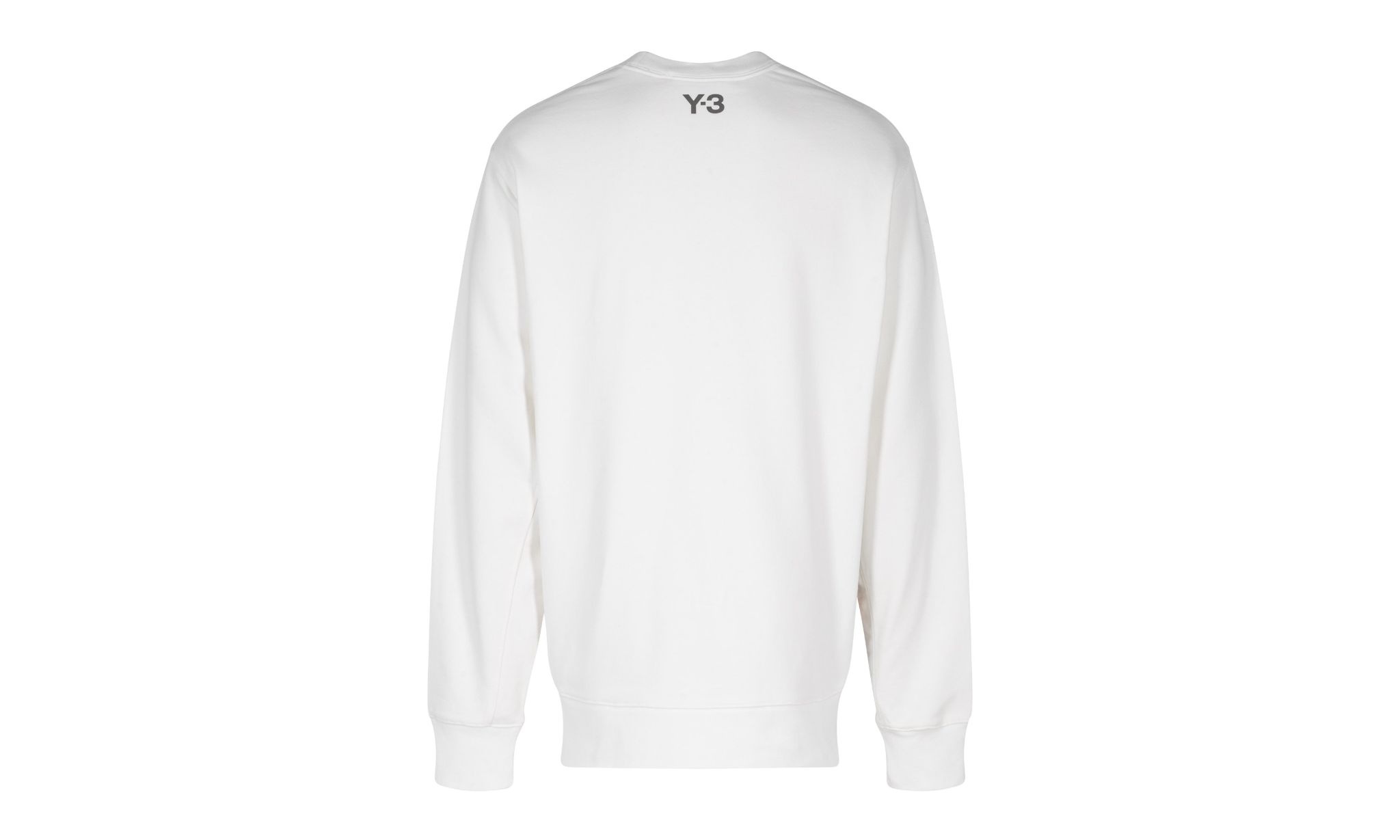 Y-3 Printed Long Sleeve Pullover Hoodie "White/Black" - 3