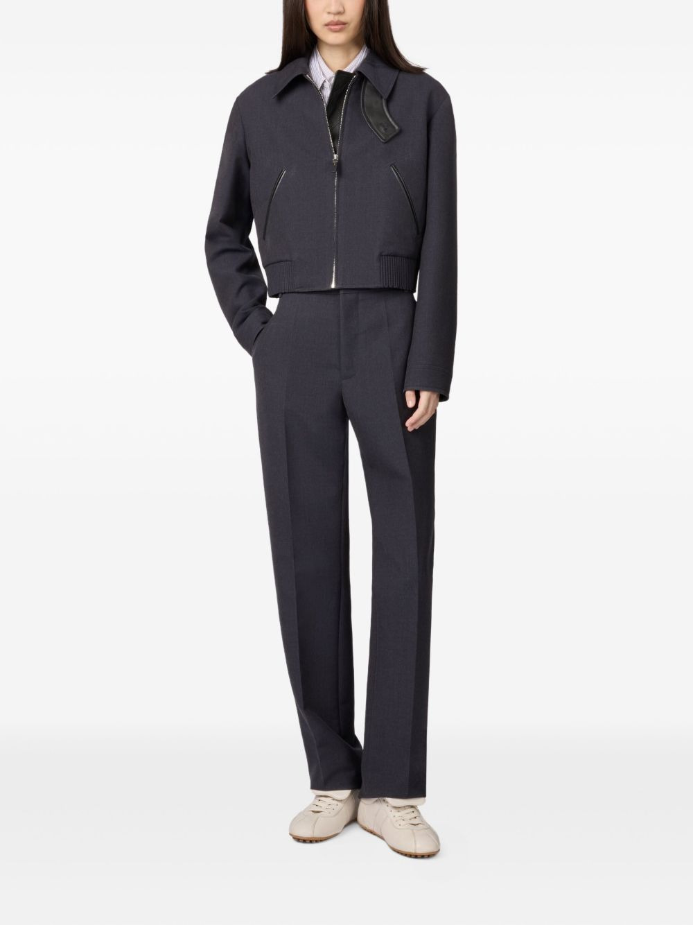 straight-leg tailored trousers - 2