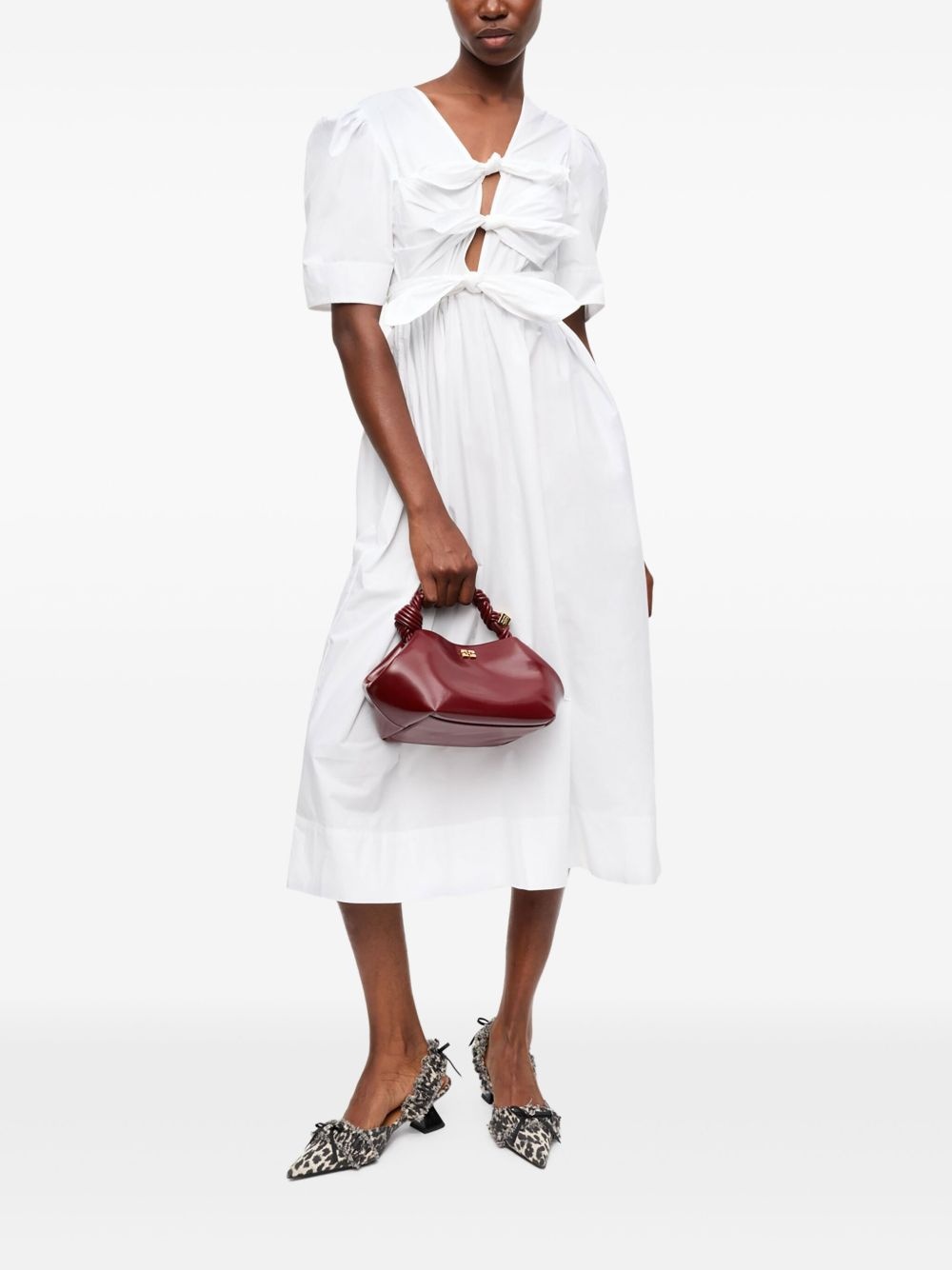 bow-detailing dress - 2