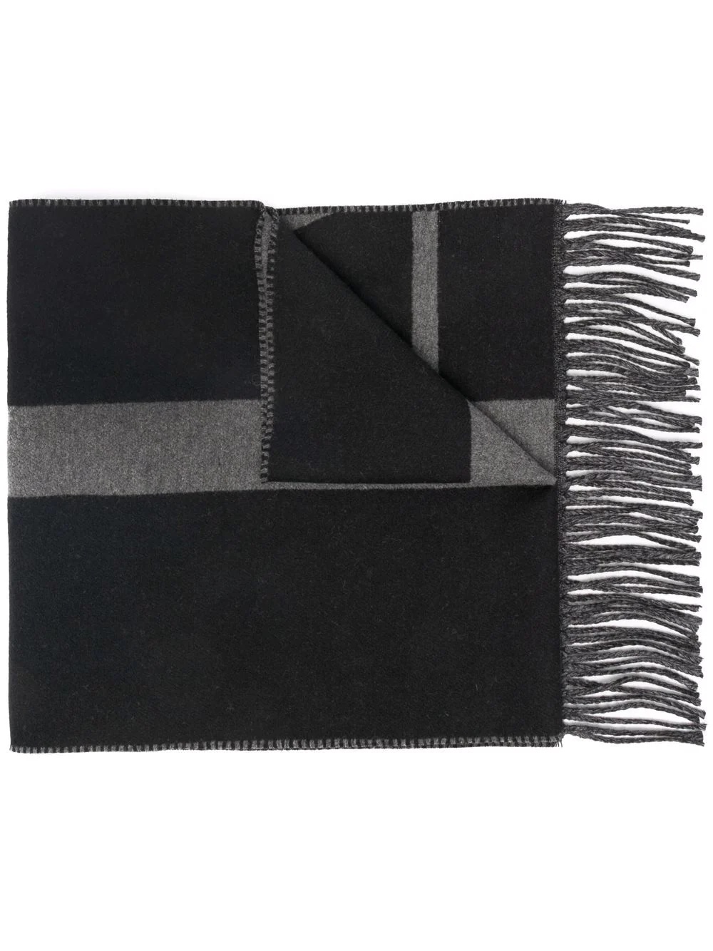 Vlogo fringed scarf - 1