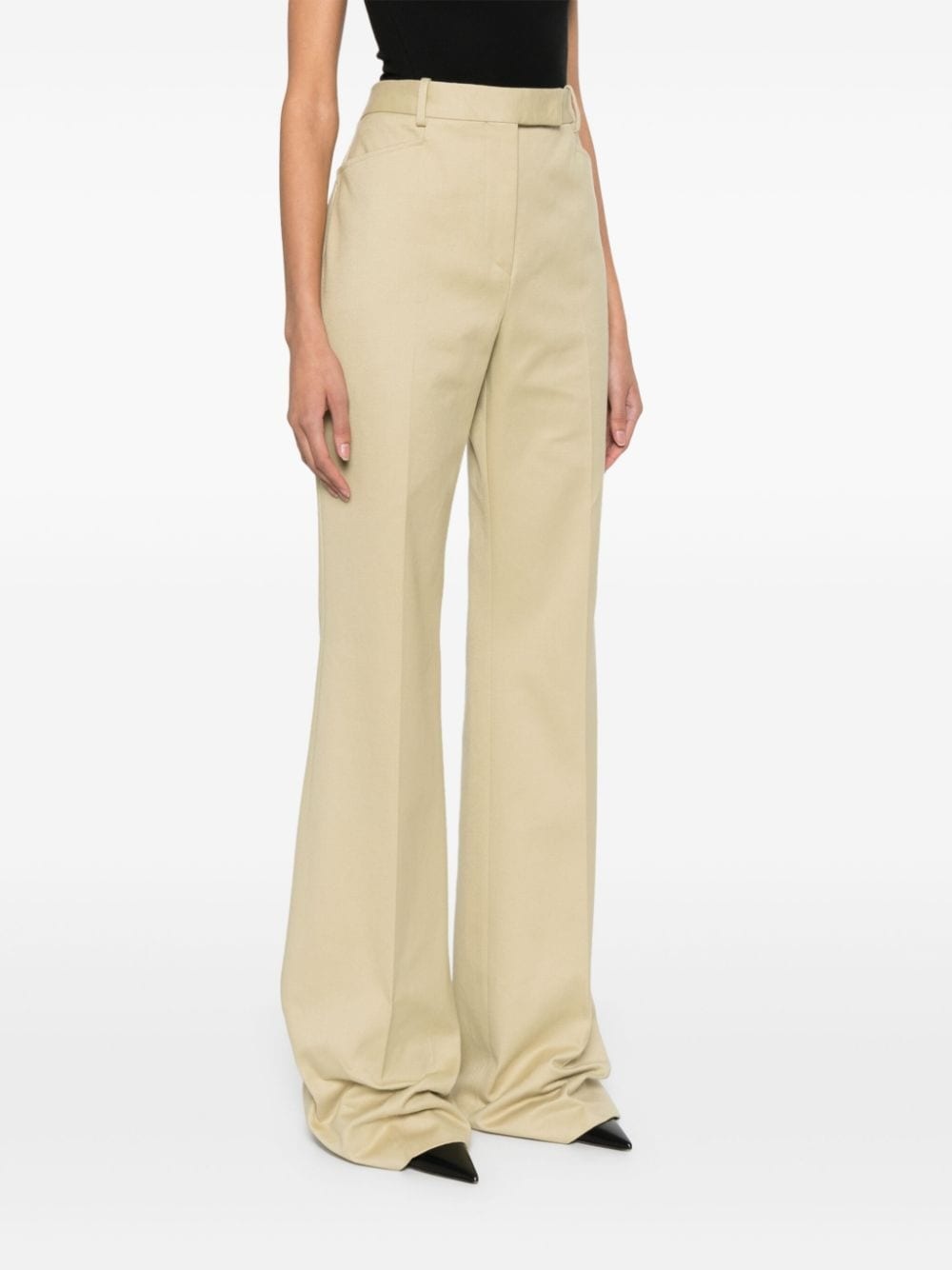 tailored cotton trousers - 3