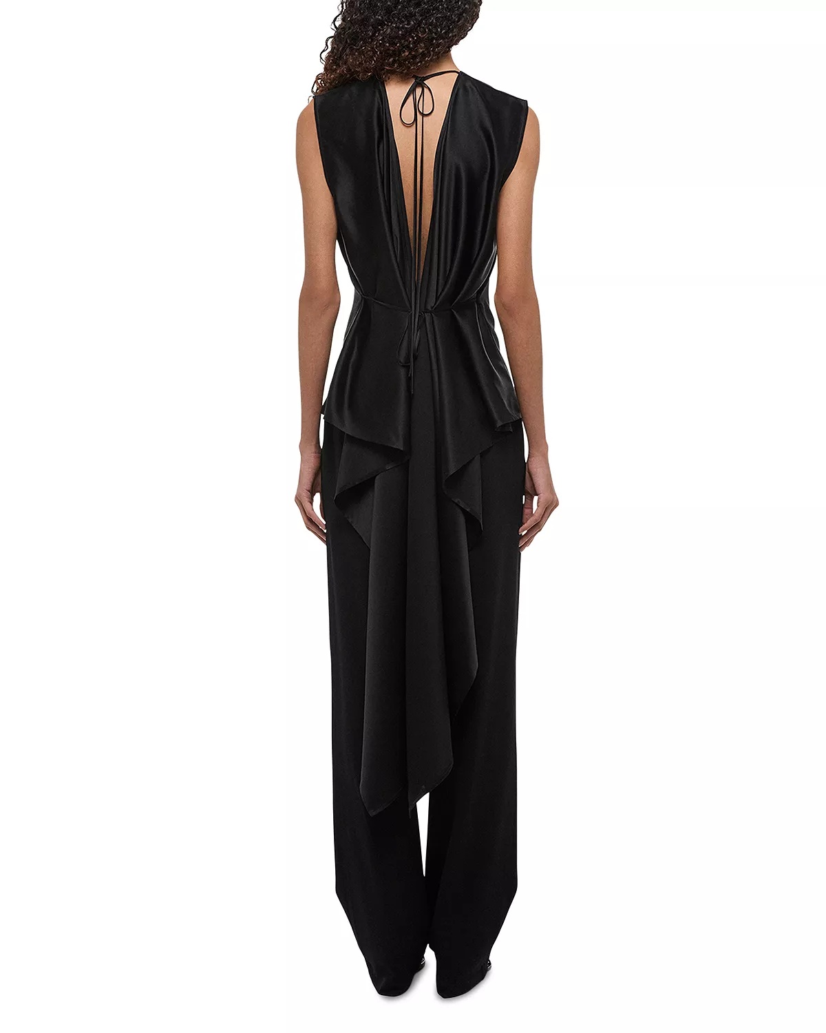 Silk Scarf Drape Top - 4