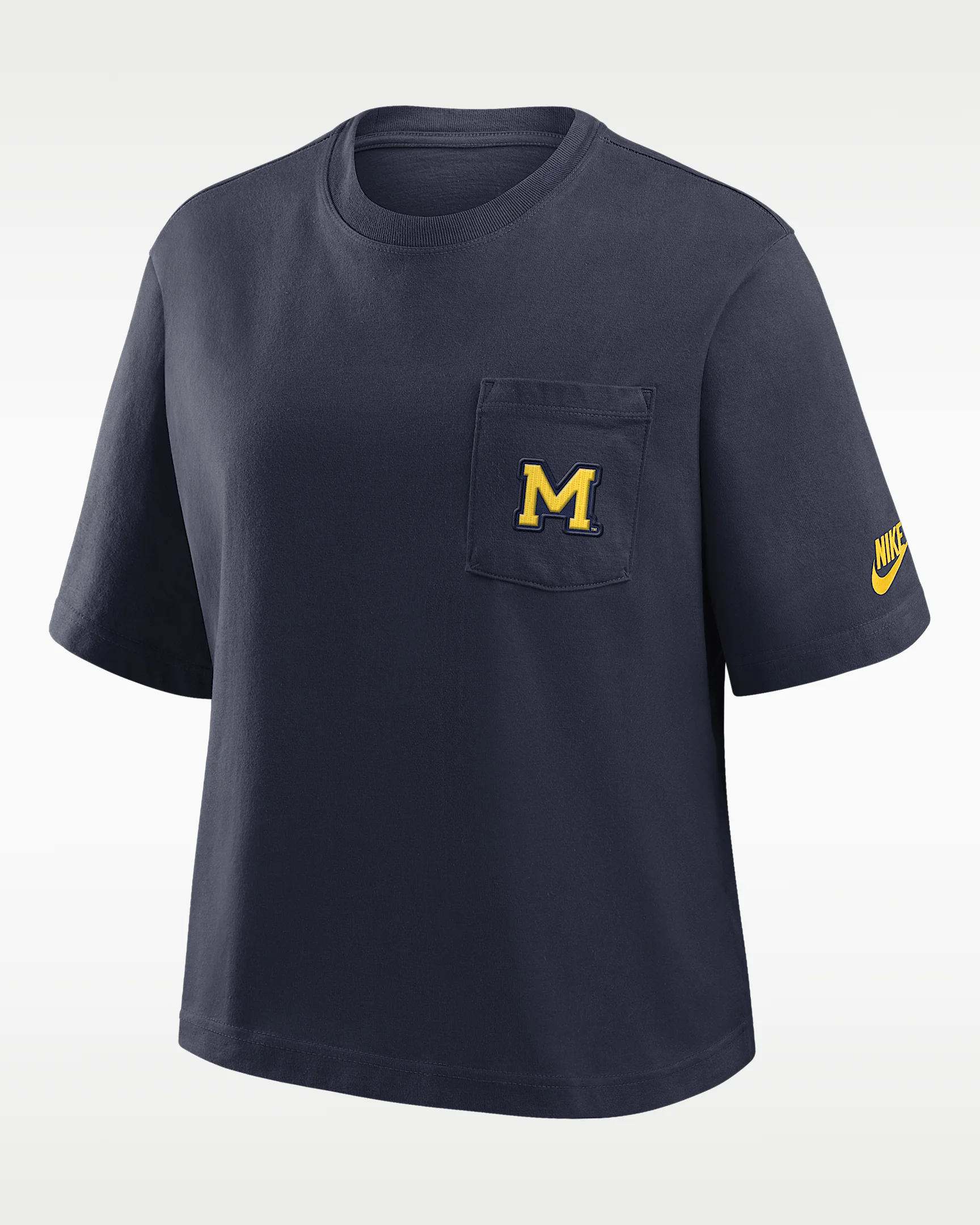 Michigan Legacy Pocket Boxy Women's Nike College T-Shirt - 1