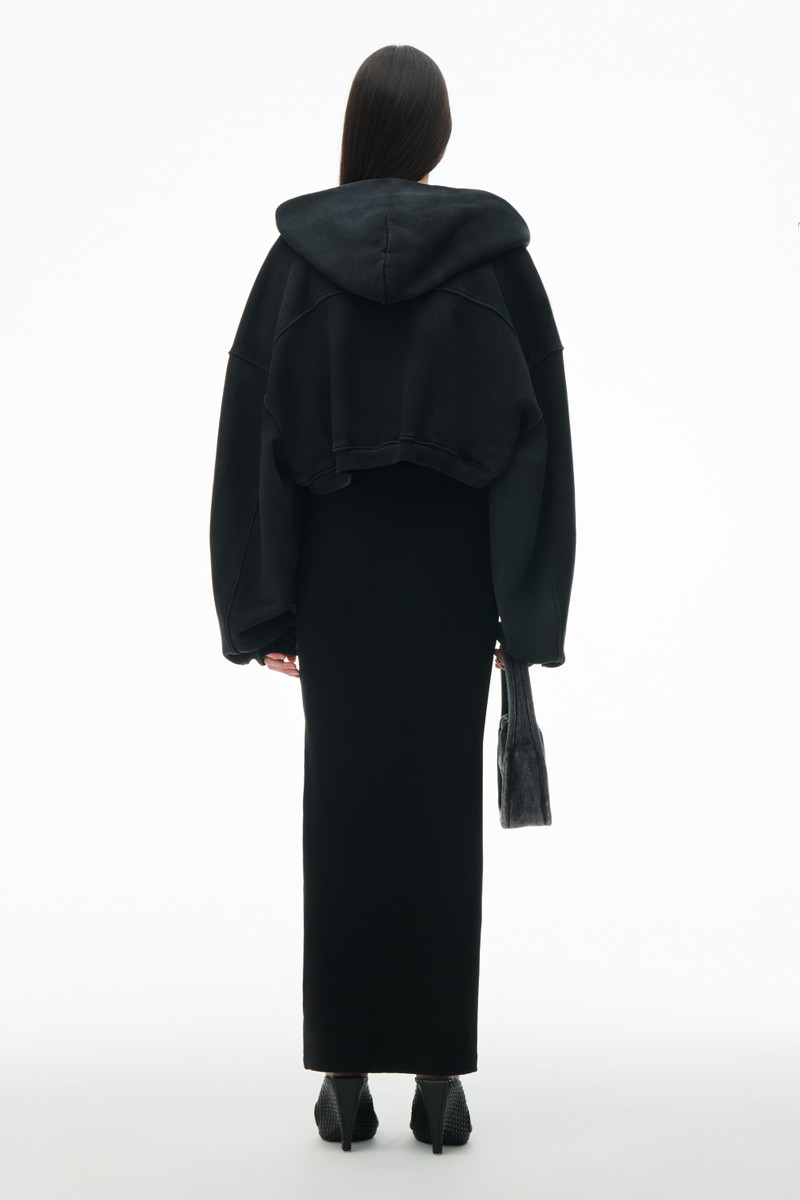 Crop Zip Up Hoodie in Classic Terry 4