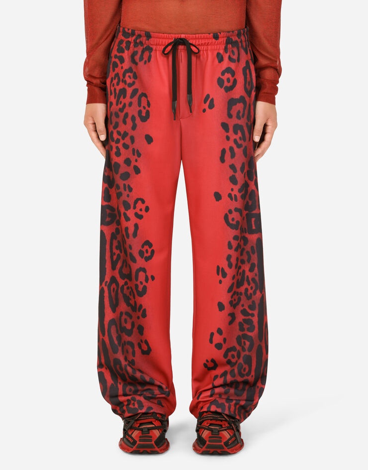 Leopard-print jogging pants - 1