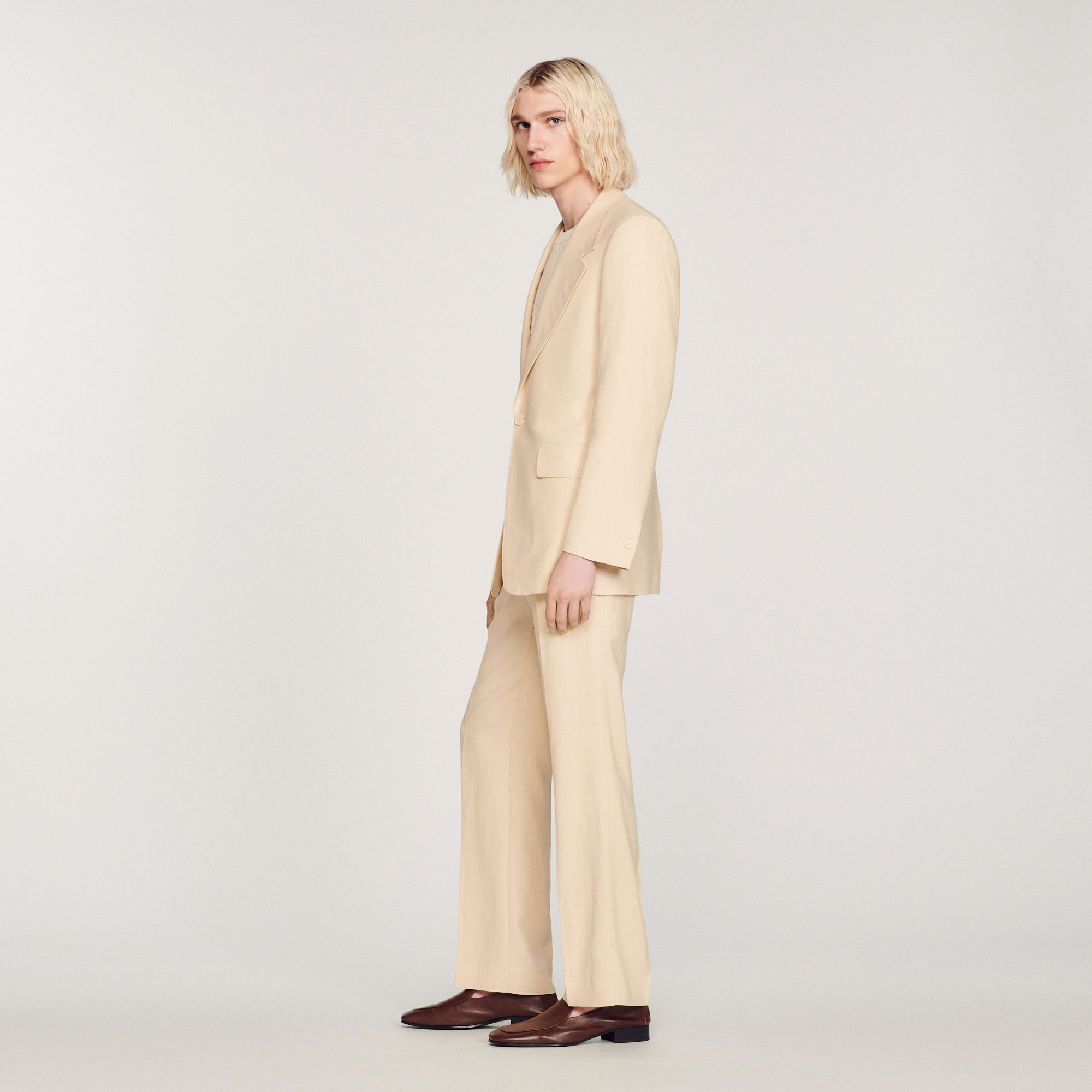 Linen suit jacket - 7