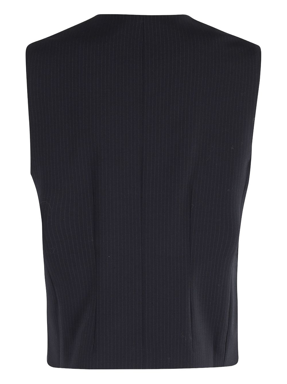 pinstripe sleeveless waistcoat - 2