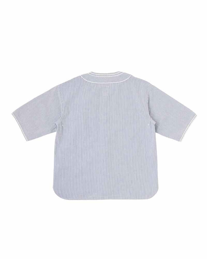 DUGOUT S/S SEERSUCKER BLUE - 2