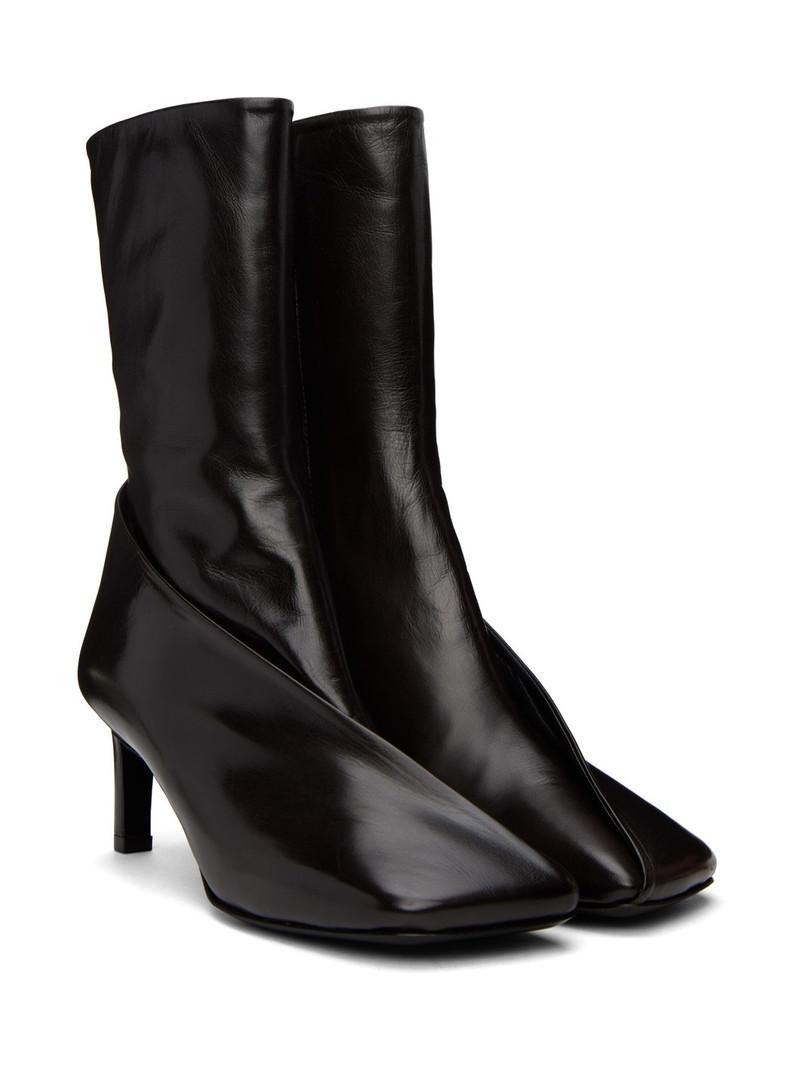 Black Leather Ankle Boots 4