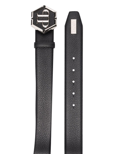 PHILIPP PLEIN Iconic logo buckle belt outlook