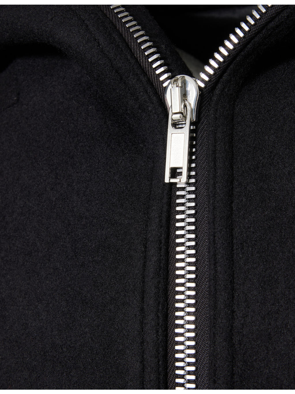 Gimp Zipped-Neckline Wool Coat - 6