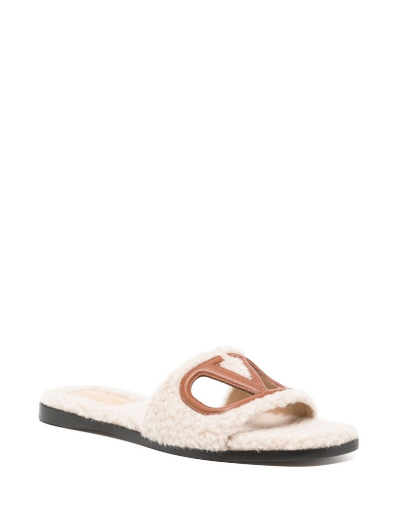 Valentino VLogo cut-out slippers outlook