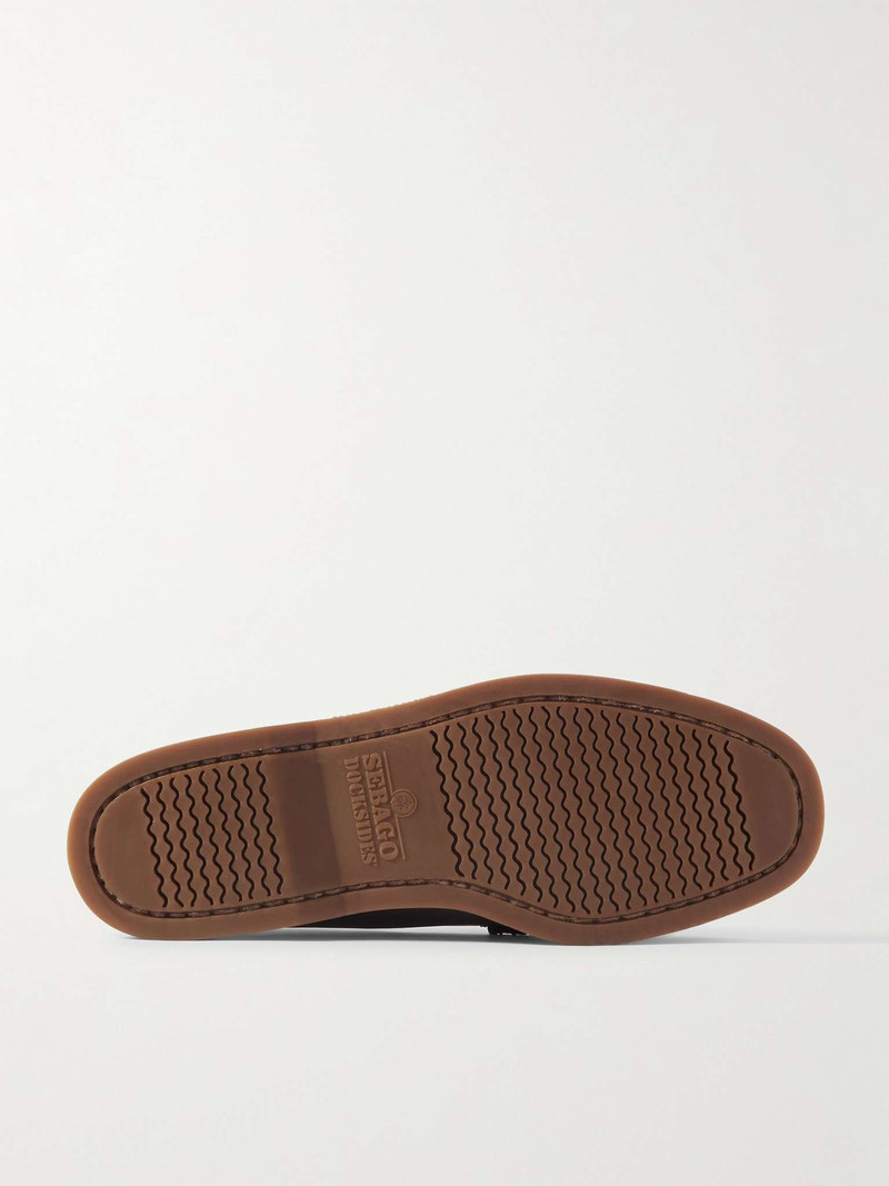 SEBAGO Dolphin Waxed-Leather Penny Loafers outlook