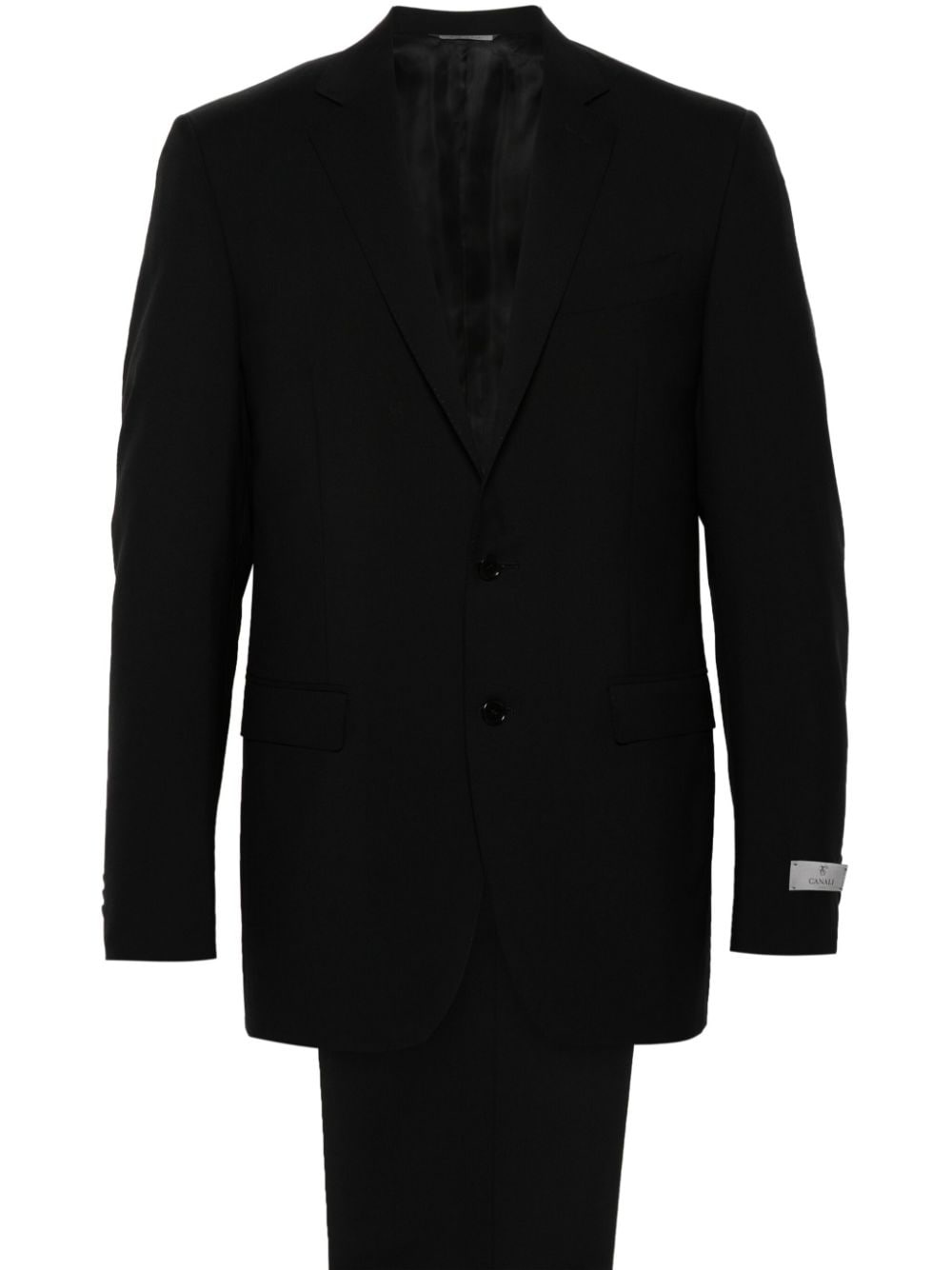 single-breasted wool suit - 1