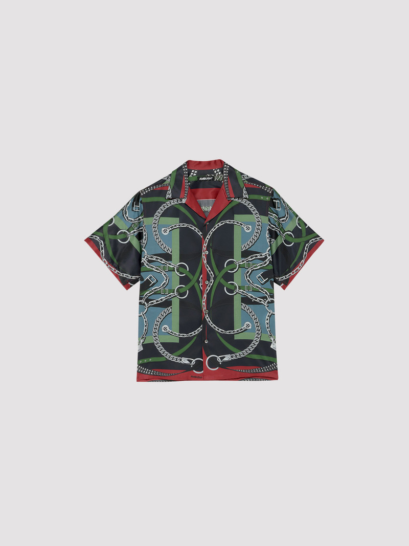SCARF PRINT SHORT SLEEVE SHIRT 1