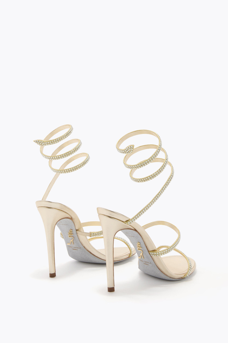RENE CAOVILLA CLEO BUTTER YELLOW SANDAL 105 outlook