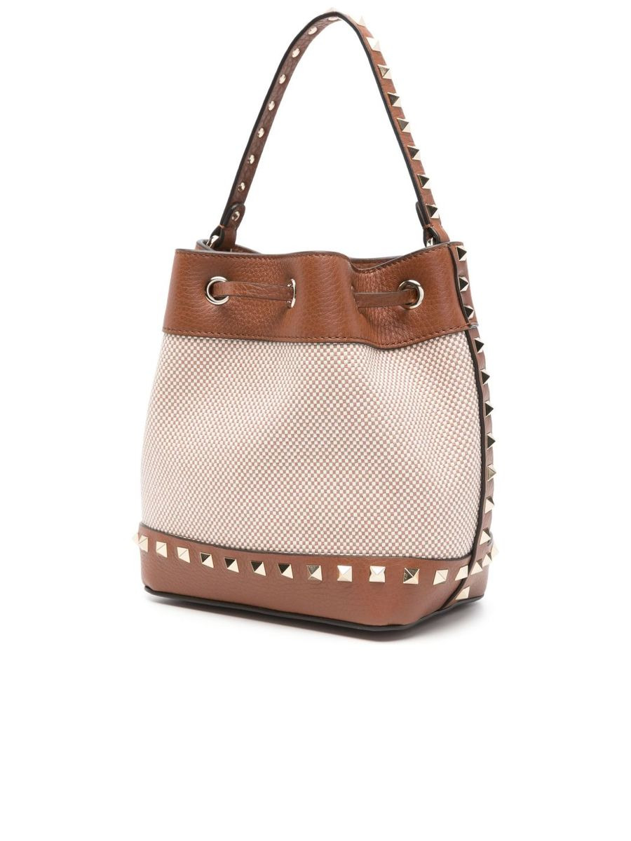 Rockstud Canvas Bucket Bag - 3