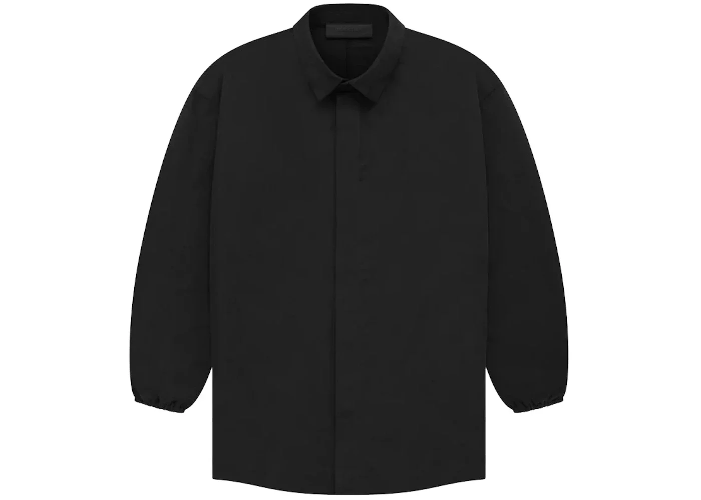 Fear of God Essentials Button Down Shirt Black - 1