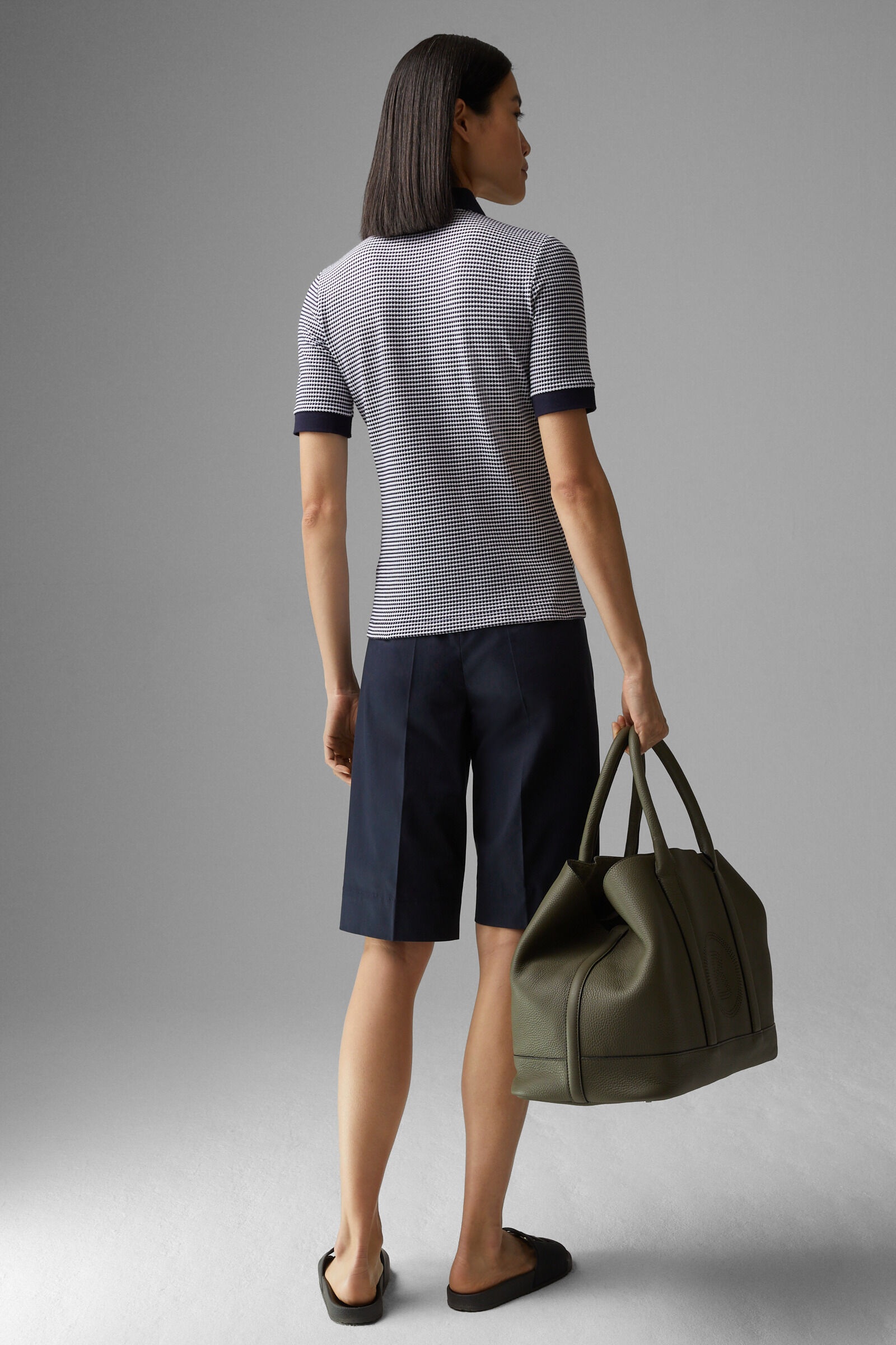 Wendy Polo shirt in Navy blue/Off-white - 3
