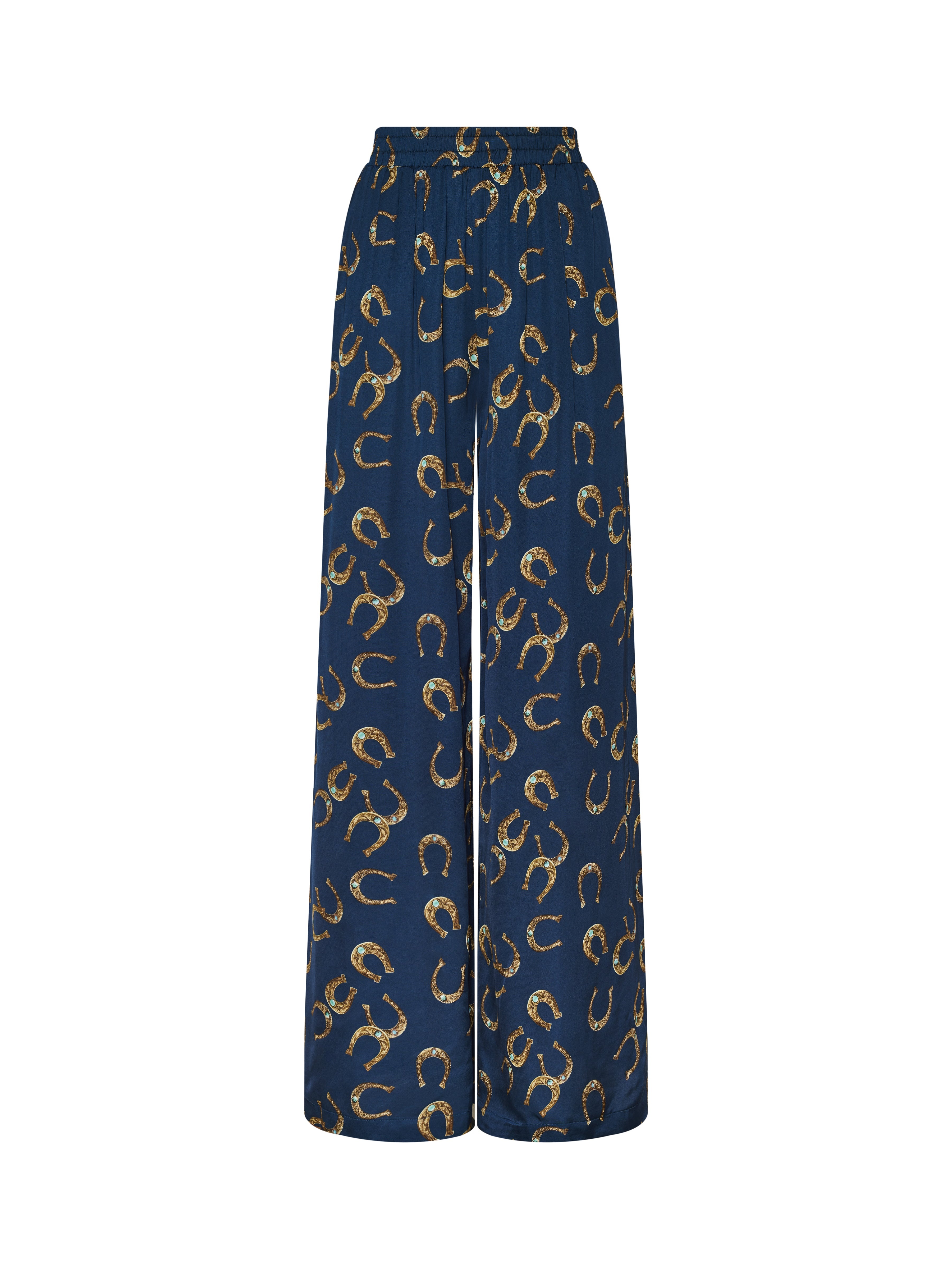 Lillian Satin Wide-Leg Pant - 1