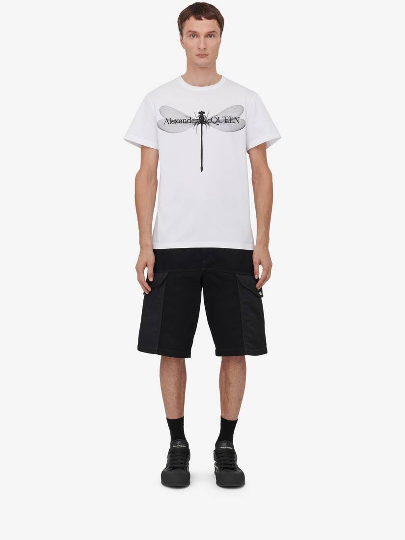 Men's Dragonfly T-shirt in White/black - 2