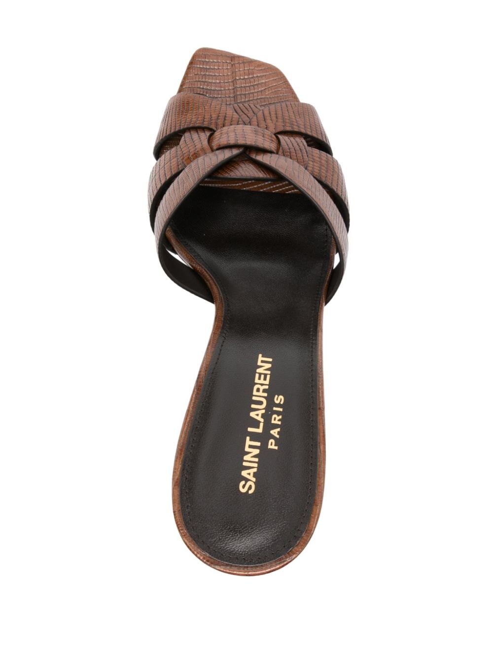 Tribute 85mm lizard-effect mules - 4