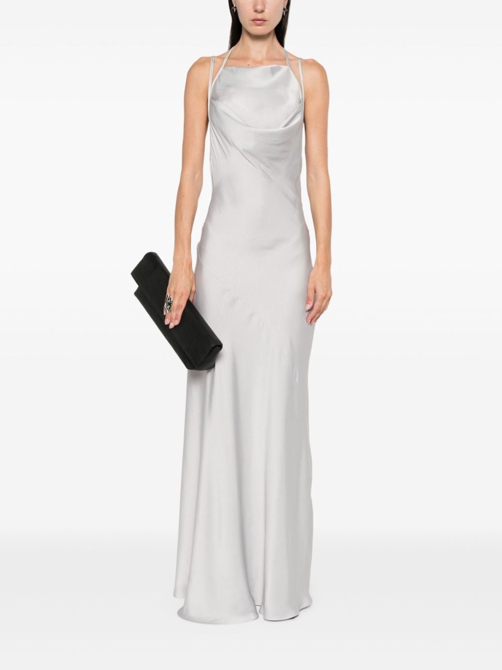 cowl-neck maxi dress - 2