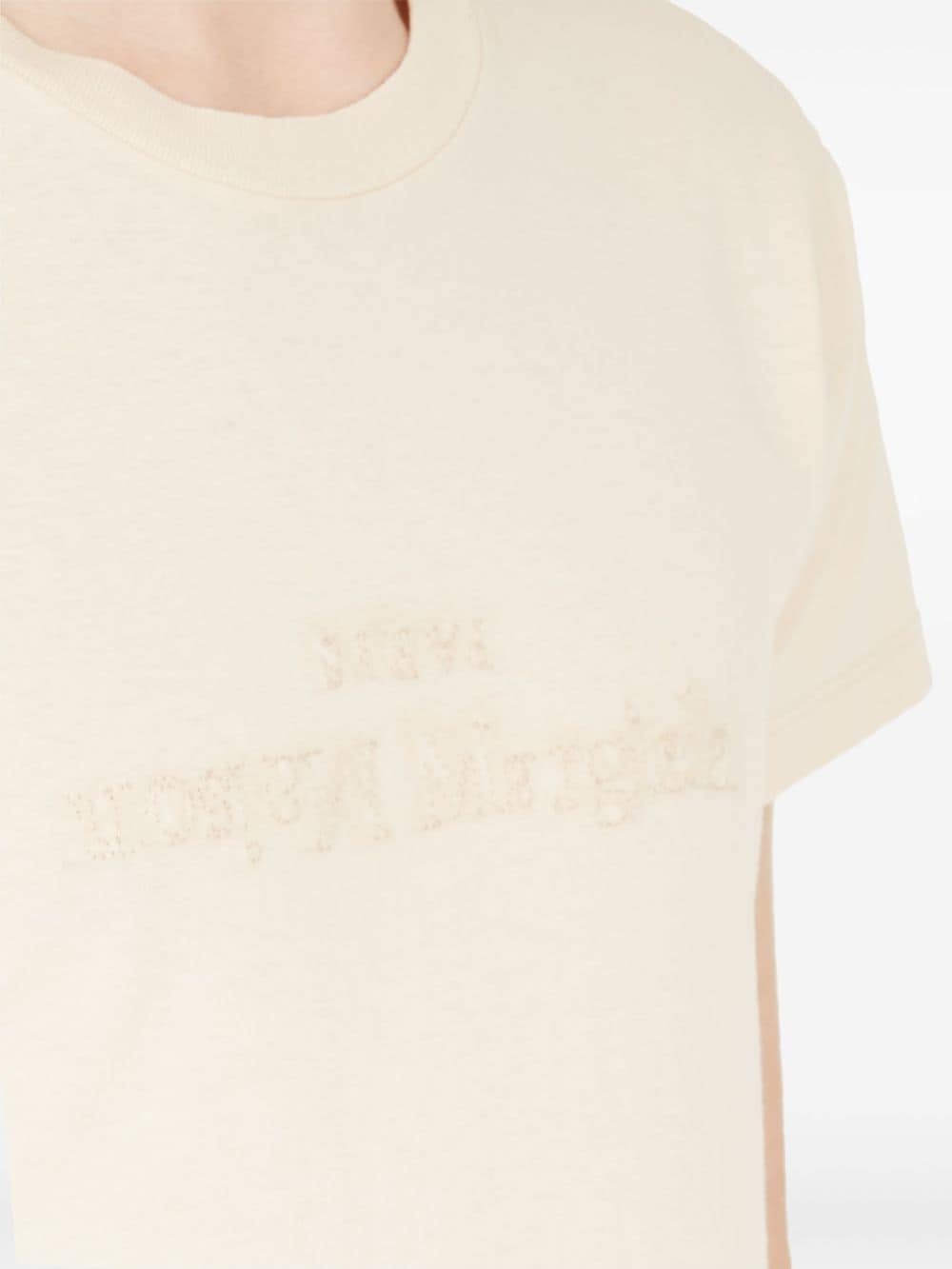 logo-embroidered cotton T-shirt - 7