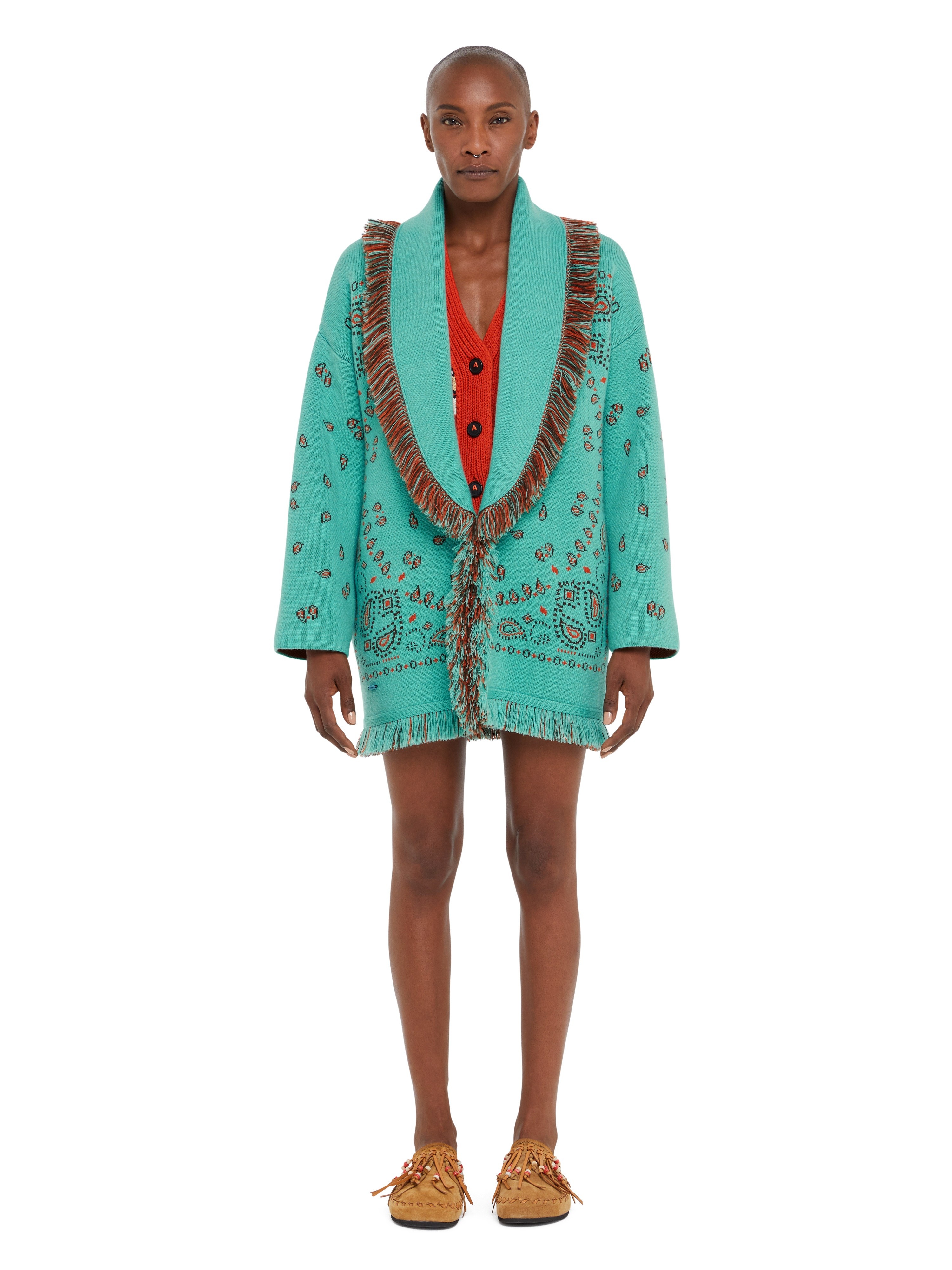 Bandana Jacquard Cardigan - 4