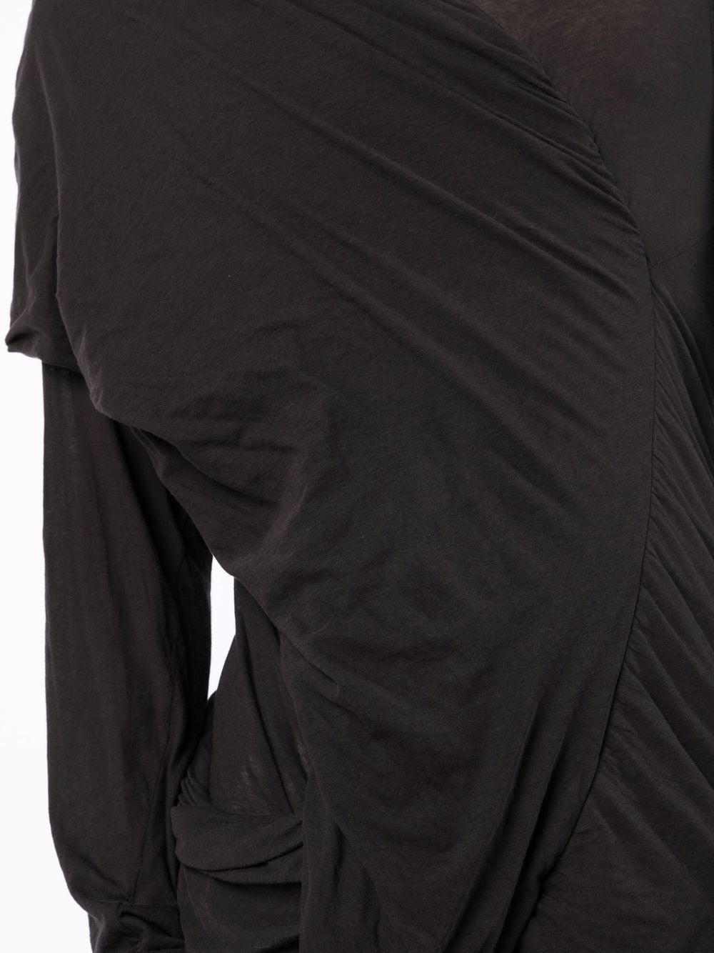 gathered twisted T-shirt - 5
