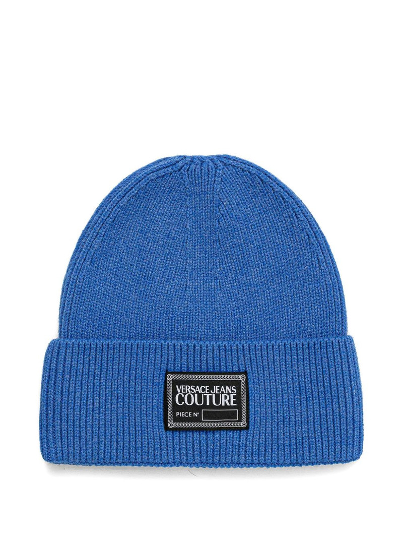 logo-patch beanie hat 1
