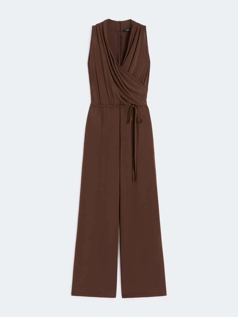 TROPICO Viscose jersey jumpsuit - CHOCOLATE 1