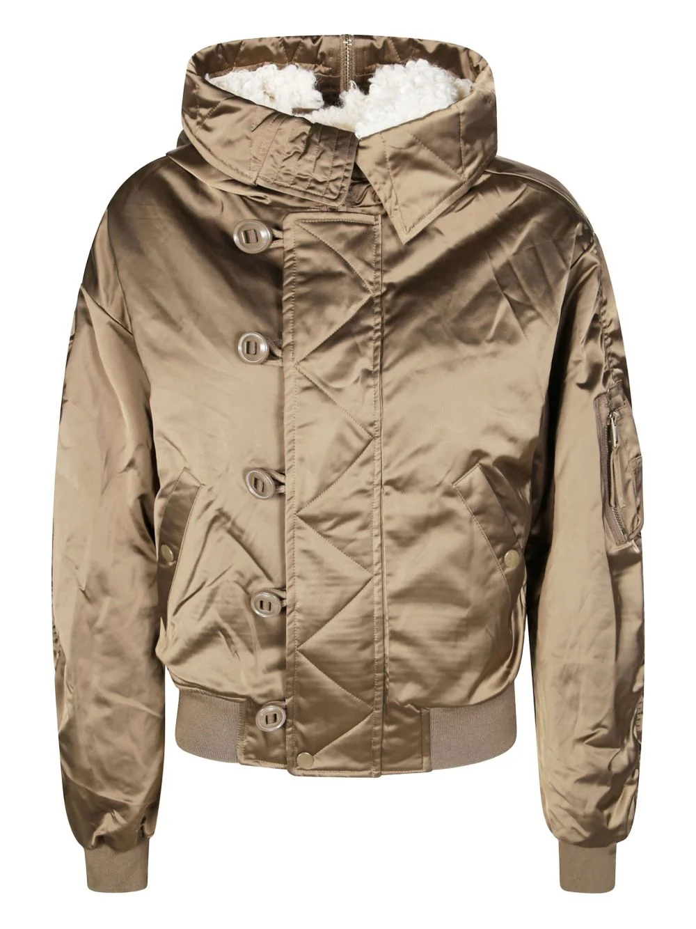 Elisa buttoned hooded jacket - 1