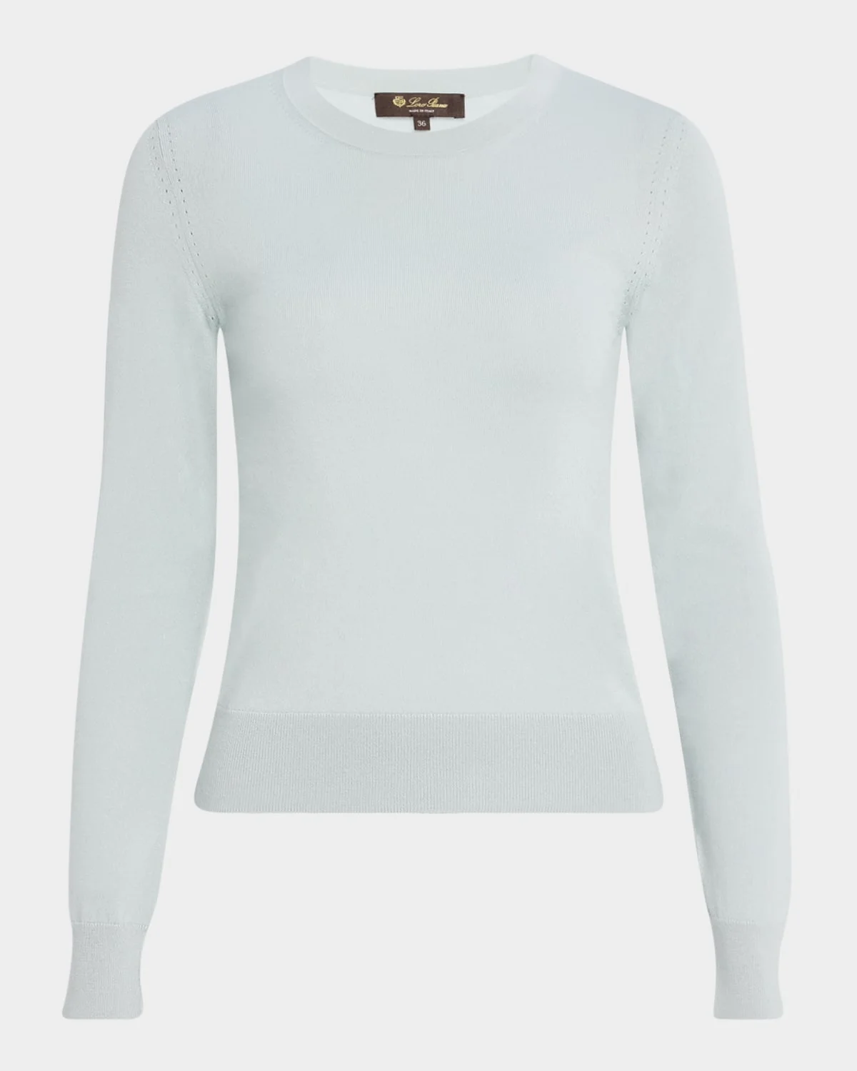 Long-Sleeve Cashmere Sweater - 1
