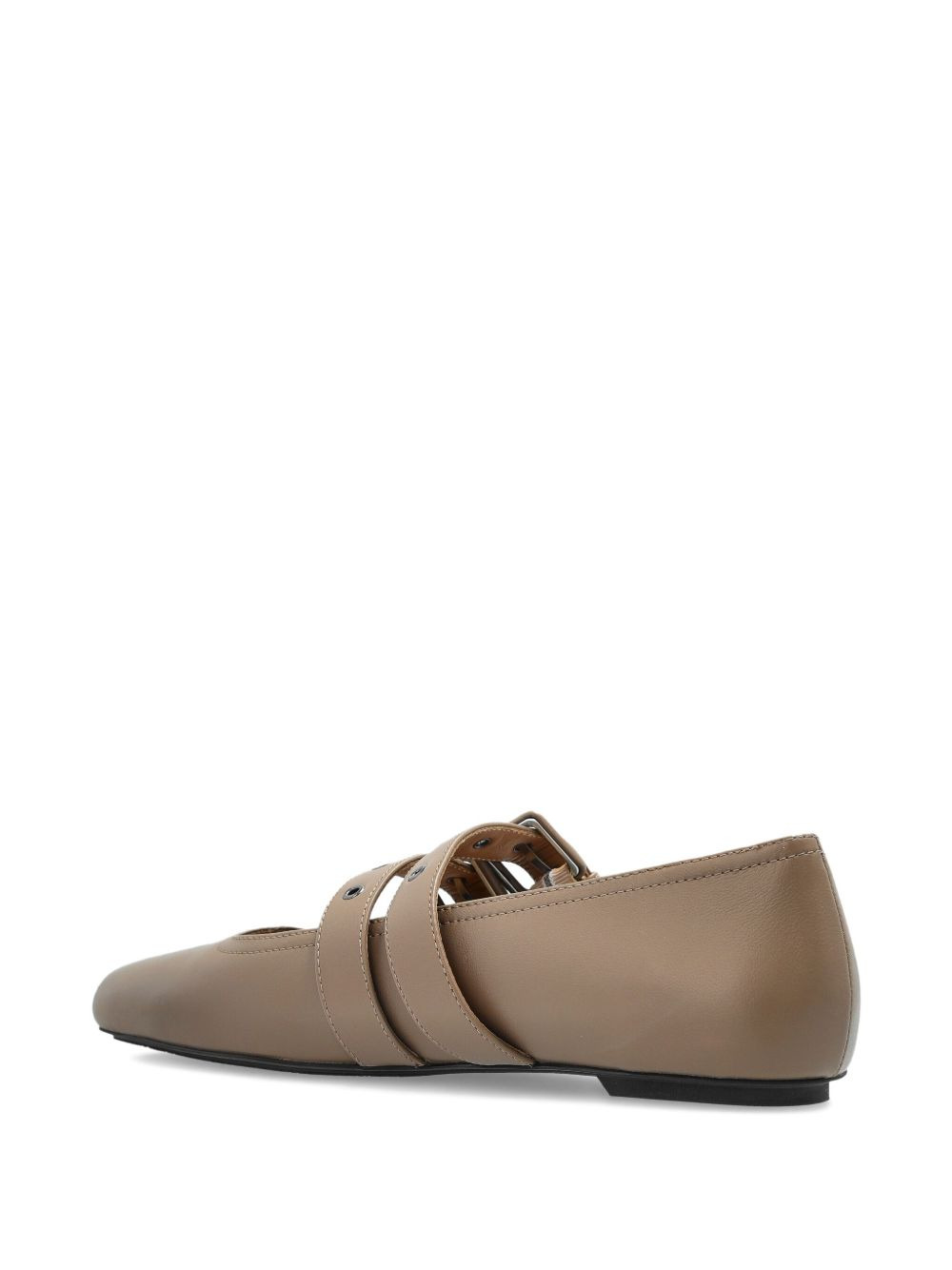 double-buckle ballet flats - 4