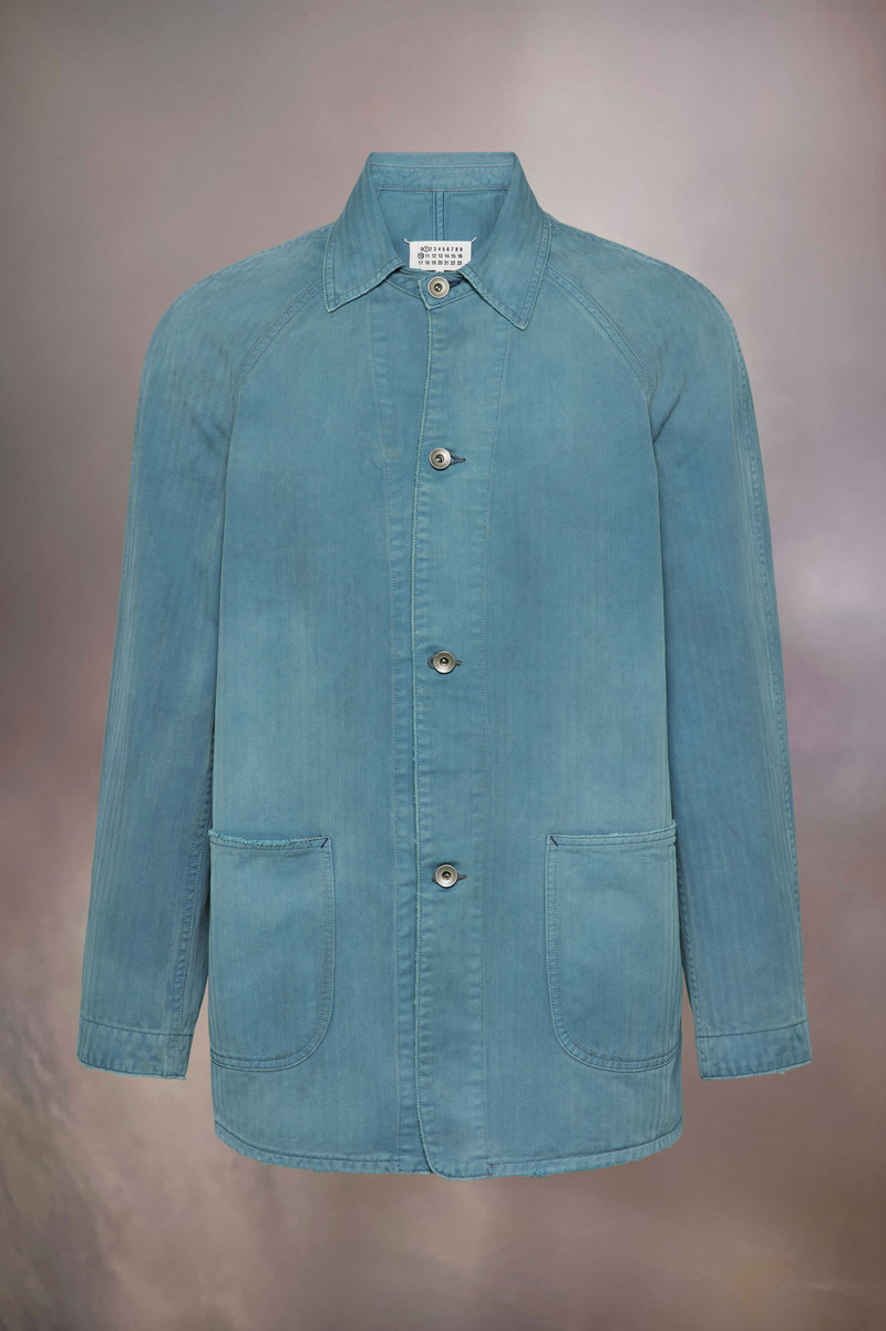 Maison Margiela Denim caban jacket outlook