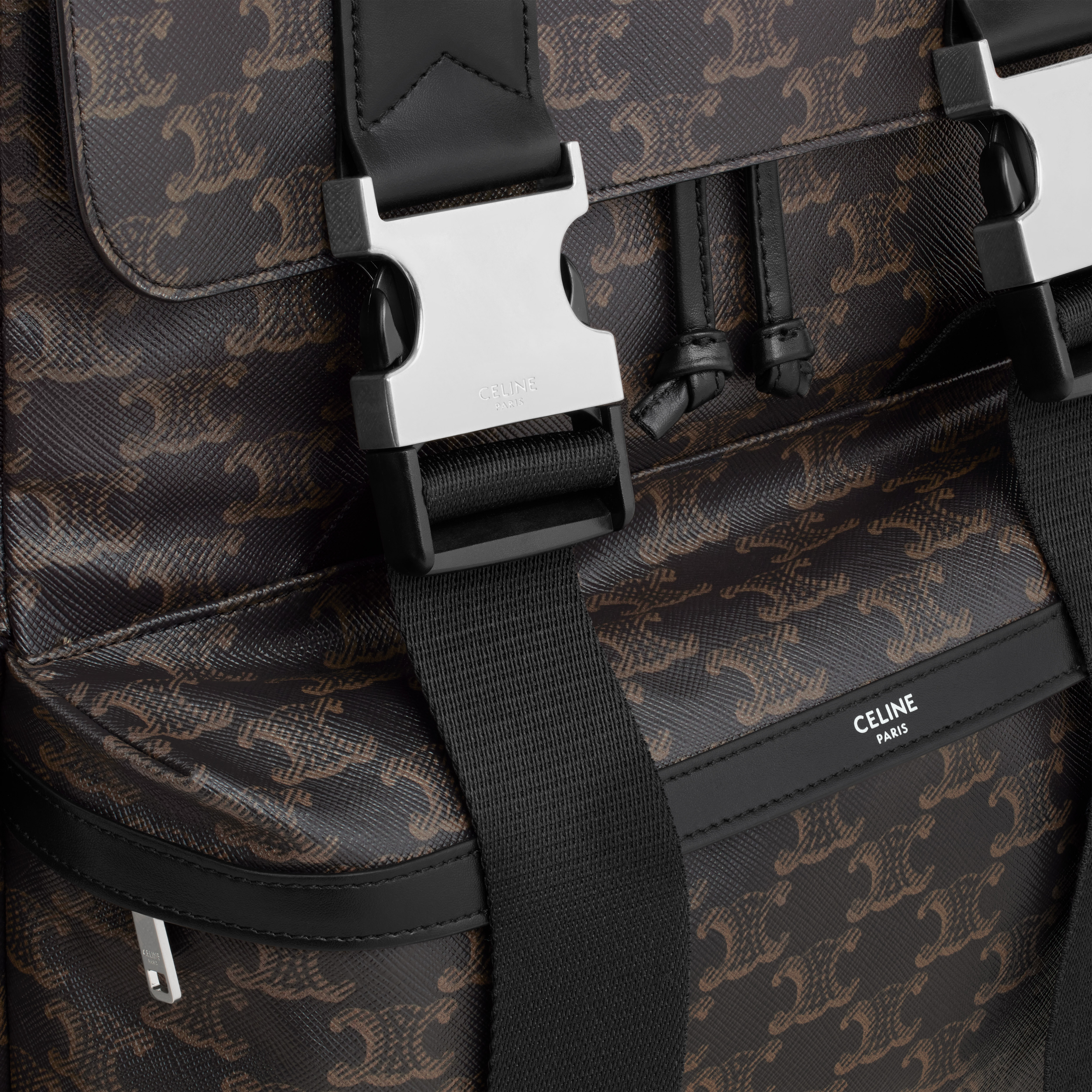 Backpack in Triomphe canvas and calfskin - 4