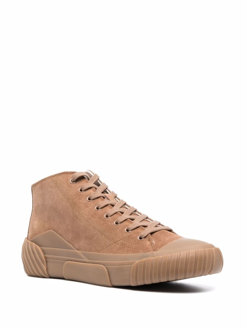 panelled sole high-top sneakers - 2