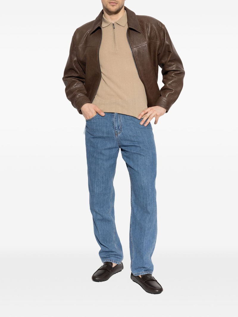 EMPORIO ARMANI zip polo shirt outlook